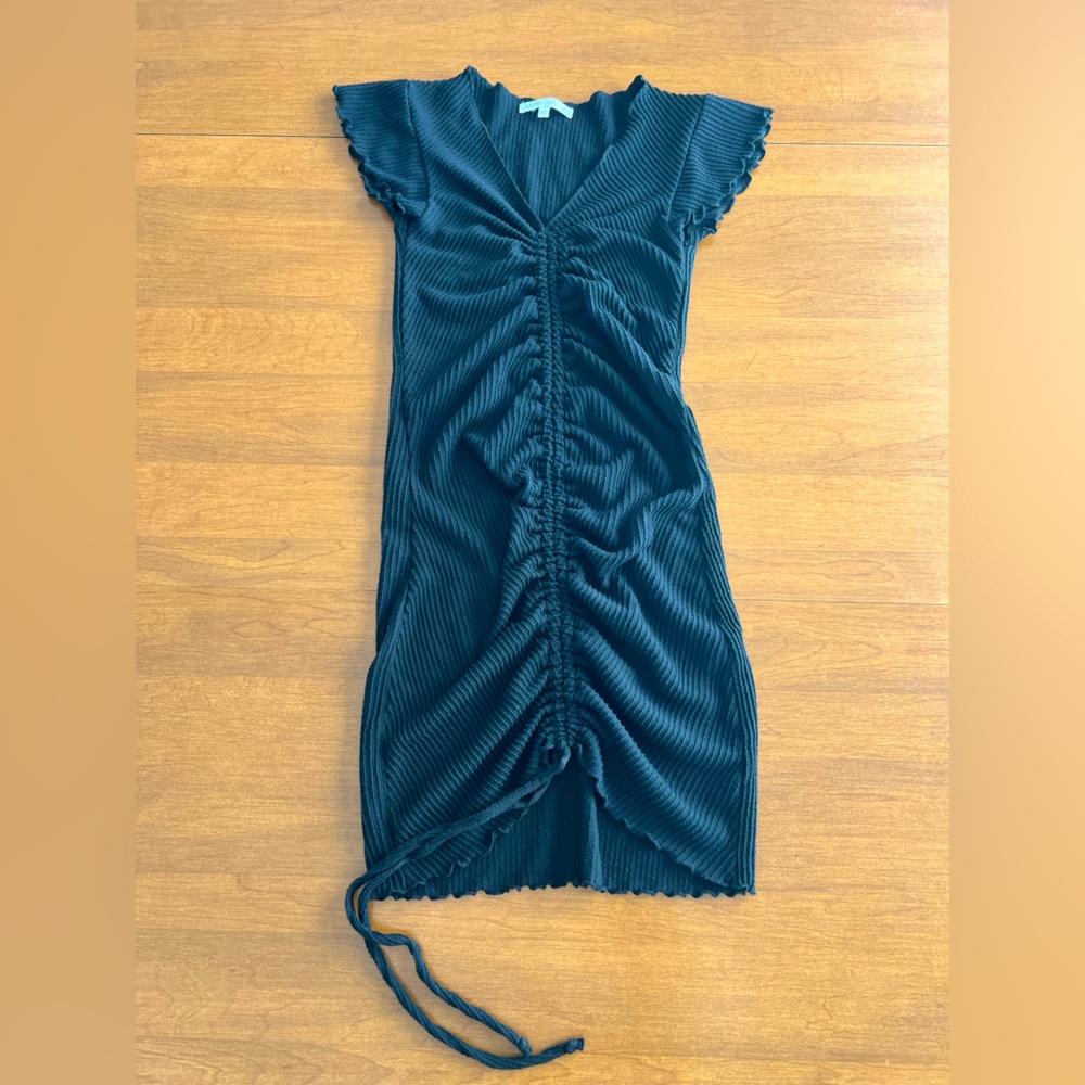 Antistar Black Scrunch Mini Dress Stretchy XS